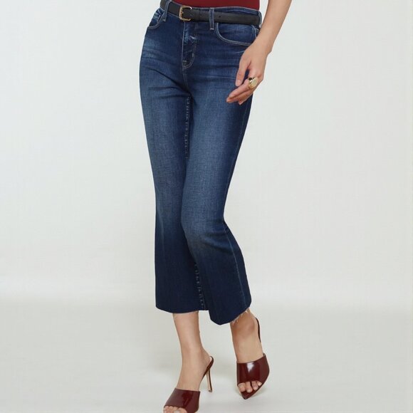 L' Agence Kendra Cropped Flare Jean - Lavelle Size 28 - Picture 1 of 11